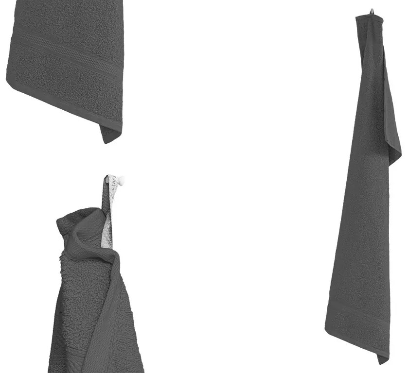 CLARYSSE ELEGANCE törölköző 70x140 cm szürke, 100% pamut