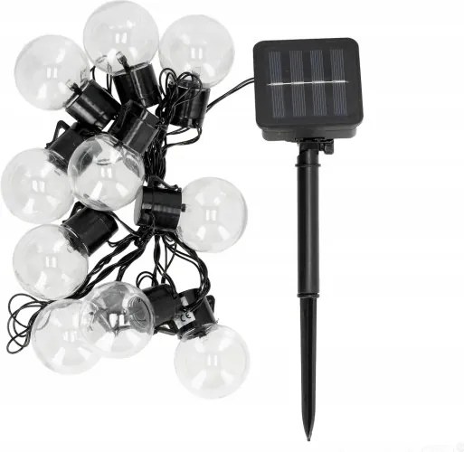 Szolár Kertilámpa Füzér 10 Led Starlight 6000K IP44 Kobi LED2B 3,8m