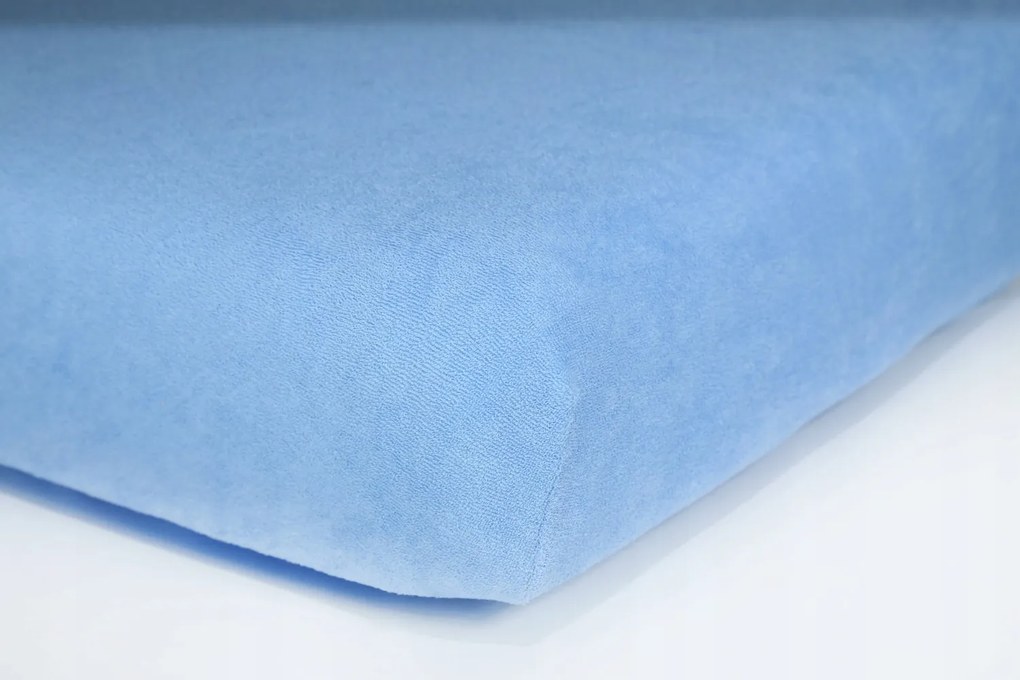 Frottír Lepedő Gumis 180x200 J.niebieskie