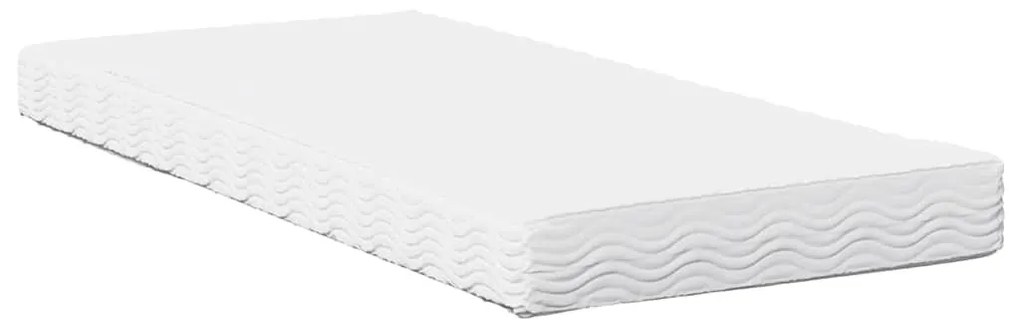 nappali ágy matraccal viaszbarna 100x200 cm tömör fa fenyőfa