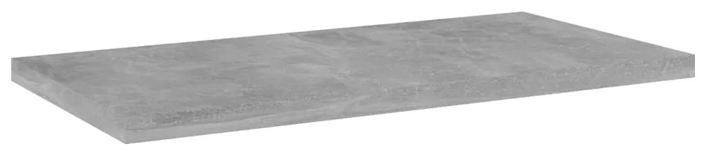 4 db betonszürke szerelt fa könyvespolc 40 x 20 x 1,5 cm