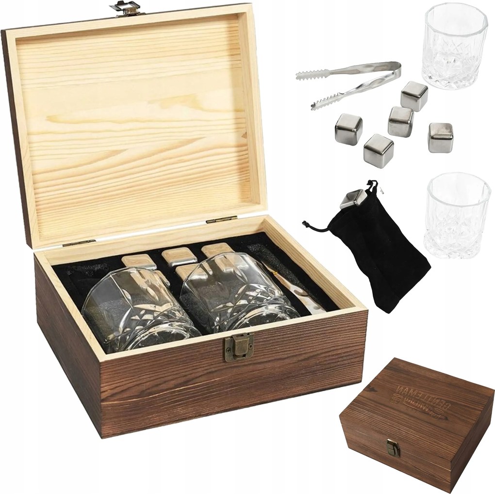 On The Rocks whisky ital szett 2 db-os ajándék pohár szett