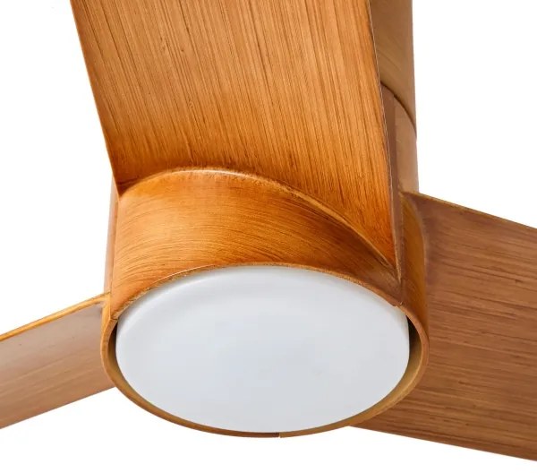 ZEVENTI - LED mennyezeti ventilátor BARROSA LED/18W/230V Wi-Fi Tuya barna + távirányító