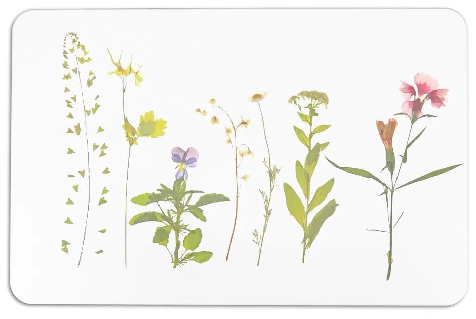 Fehér kovaföld fürdőszobai kilépő 39x60 cm – Artsy Doormats