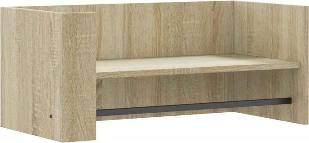 vidaXL sonoma tölgy színű szerelt fa fali polc 70,5 x 35 x 30,5 cm