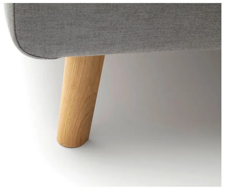 Világosszürke kárpitozott egyszemélyes ágy ágyrács nélkül 120x200 cm Mattis – Meise Möbel