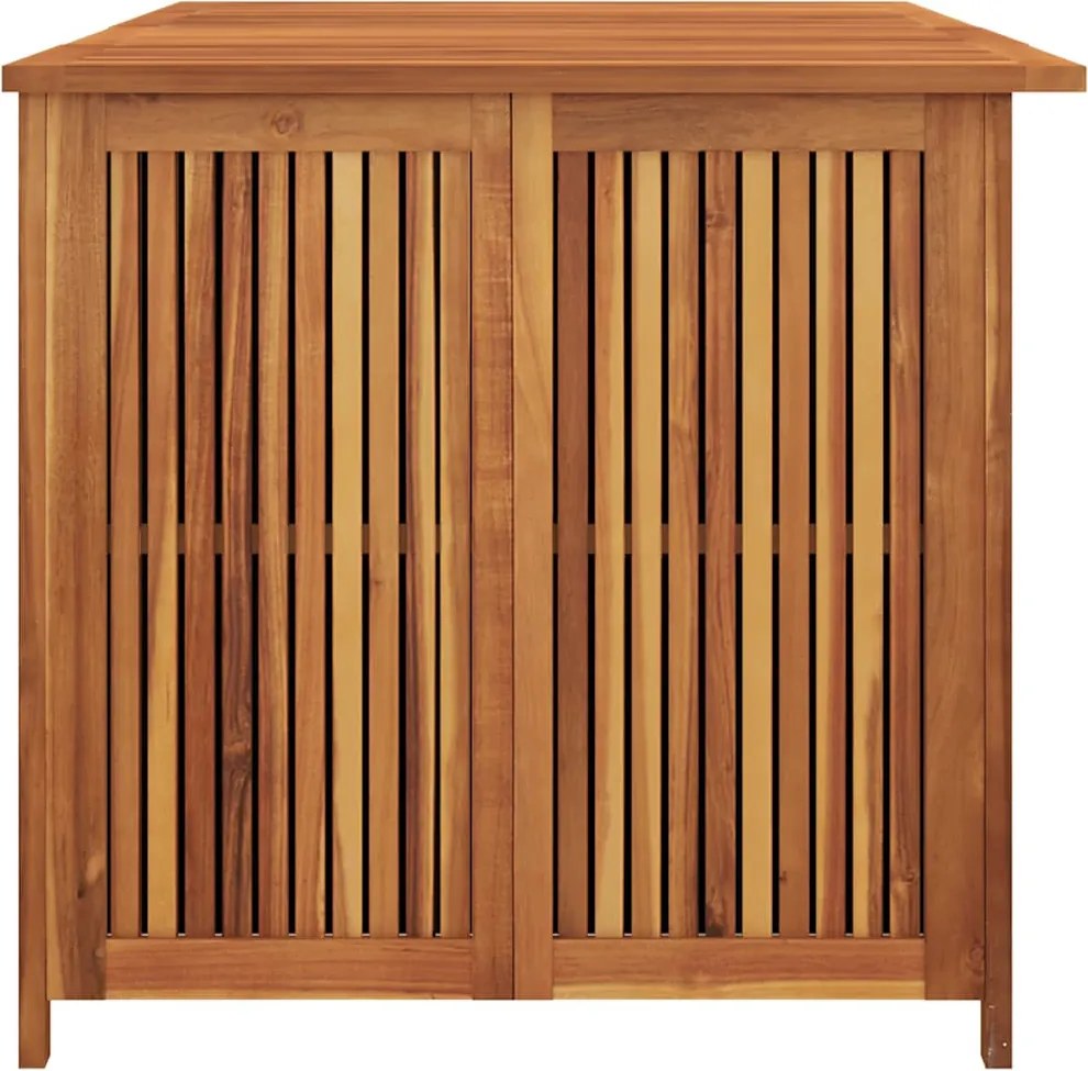 Tömör Akácfa Kerti Tárolóláda 200 X 80 X 75 Cm