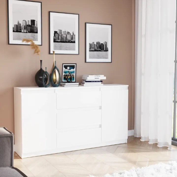 Tágas komód R-140-S3 - különböző színváltozatokban antracit mix fehér