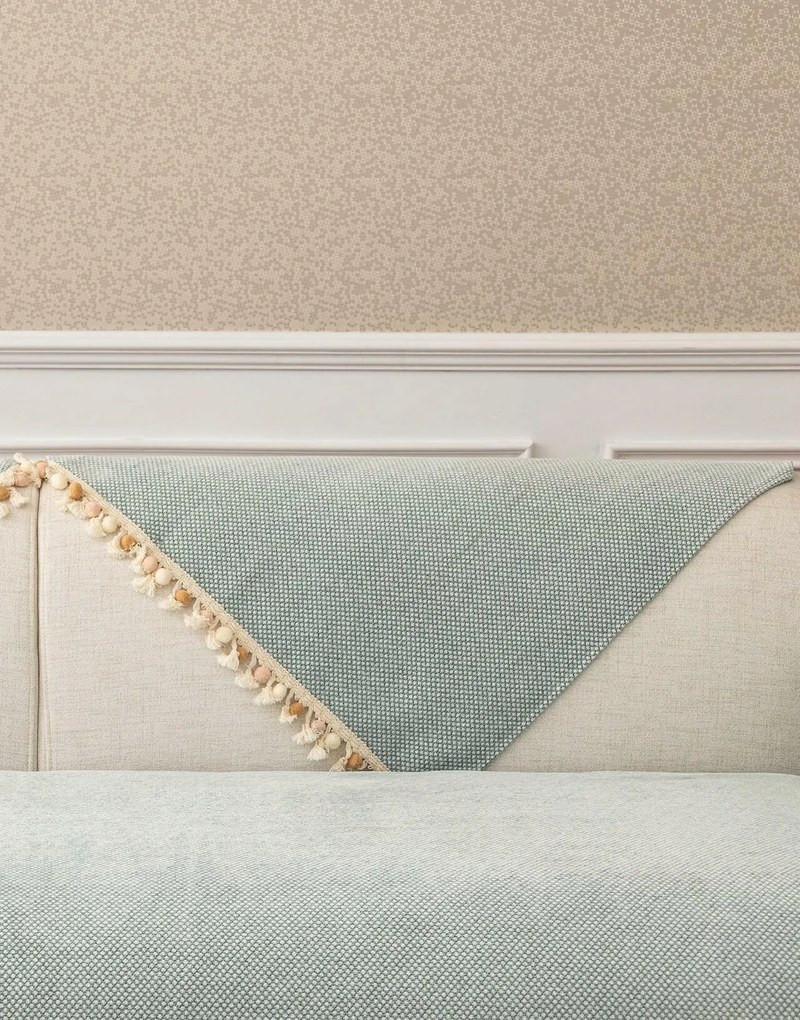 Menta Dekoratív Kanapé Ágytakaró Rojtokkal Csúszásgátló Shein