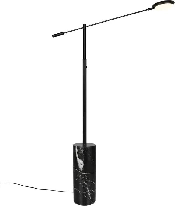 Fekete LED állólámpa (magasság 145 cm) Fiore – Trio Select