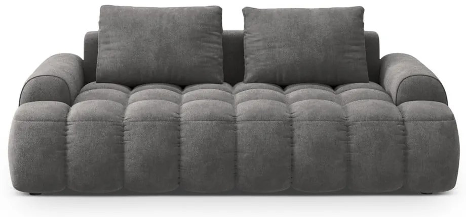 Szürke bársony kanapé 200 cm Linz – Cosmopolitan Design