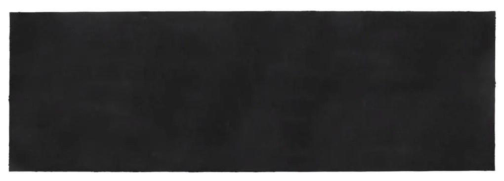 ajtószőnyeg sötétszürke 100x300 cm bojtos kókuszrost