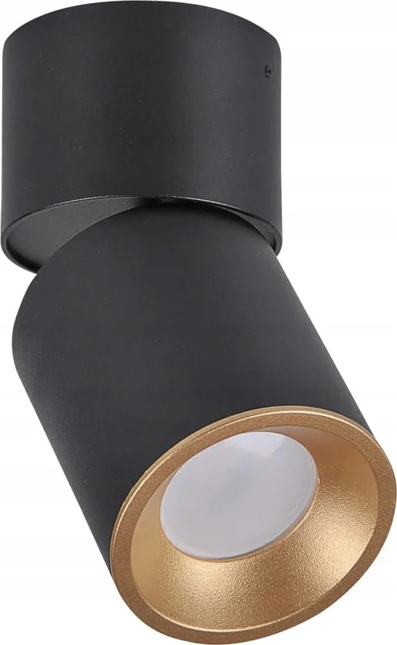 Mennyezeti spot lámpatest állítható fehér arany cső 16.5 cm spot Polux