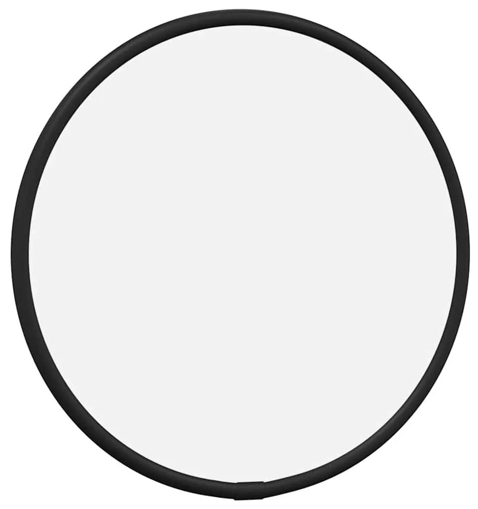 Fekete falitükör Ø 20 cm Kerek