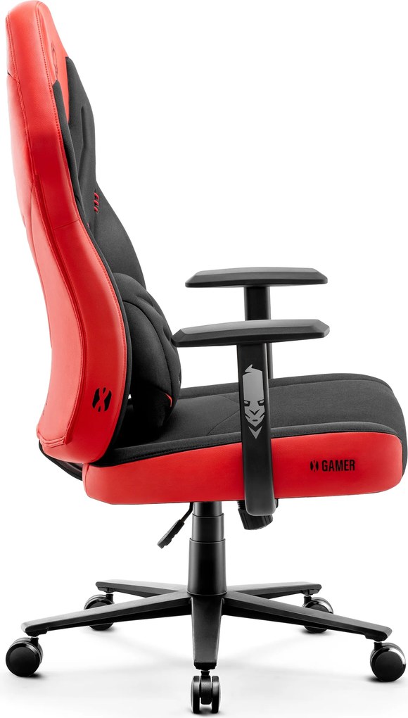 Gamer szék műbőr Normal Size, piros-fekete: Diablo X-Gamer 2.0 Deep Red