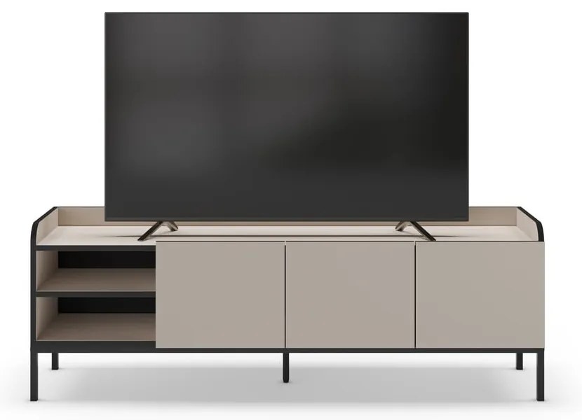 Krémszínű TV-állvány 160x55x42 cm Adara – Marckeric
