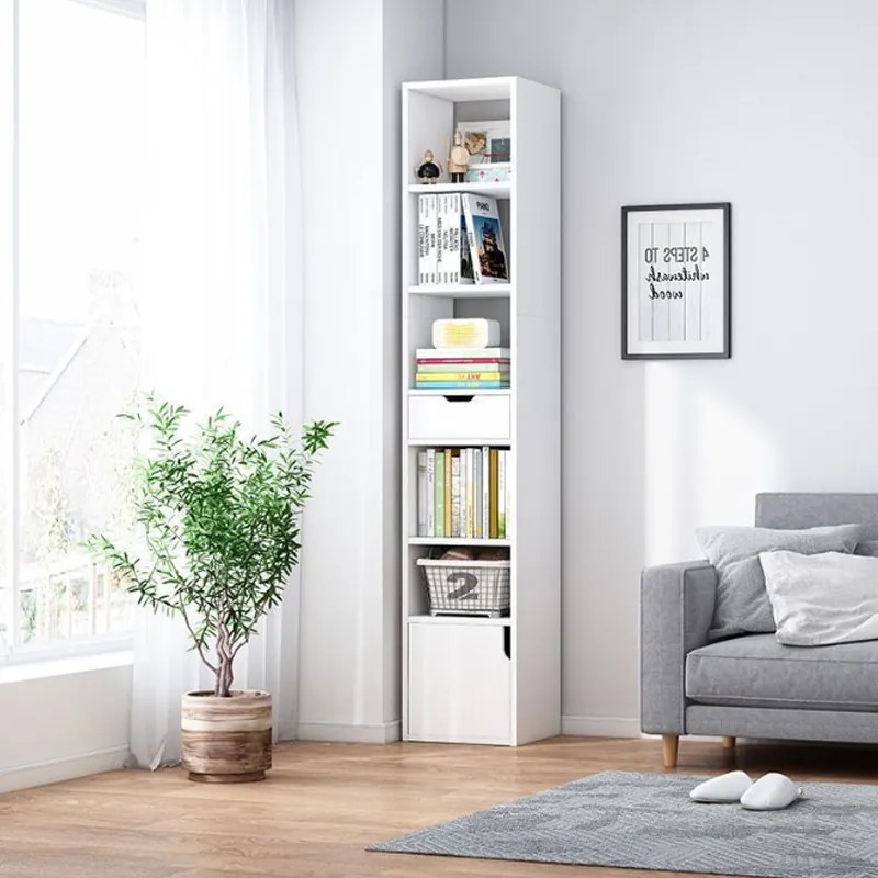 Könyvespolc 32,5x24x150cm fehér FUR1834-3