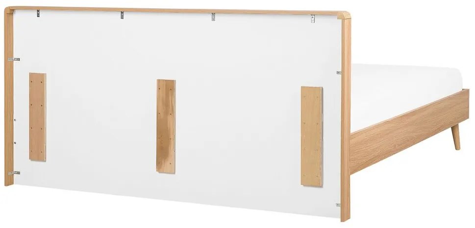 Franciaágy 160 cm SERVI (ágyráccsal) (világos fa). 1007527
