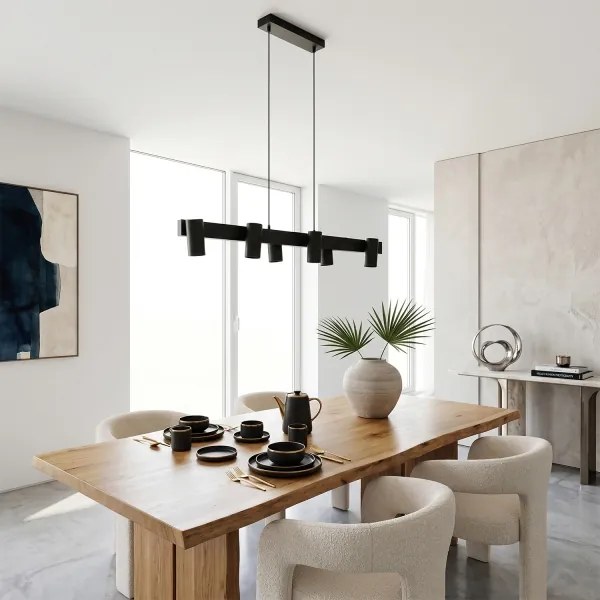 BRILAGI - LED RGBW dimmelhető, kábelen függesztett csillár SELE 6xGU10/6,5W/230V fekete