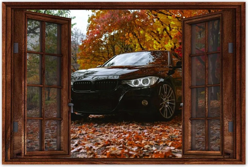 Poszter 60x40 Fekete Bmw Ősz