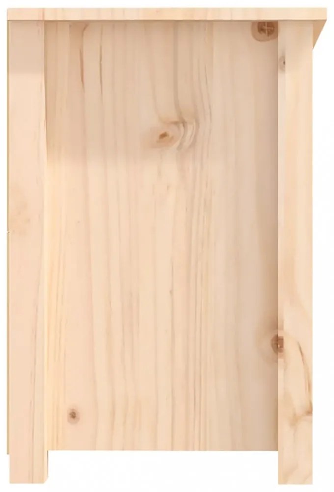 tömör fenyőfa TV-szekrény 114x35x52 cm