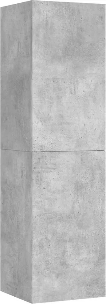 vidaXL betonszürke szerelt fa TV-szekrény 30,5 x 30 x 110 cm