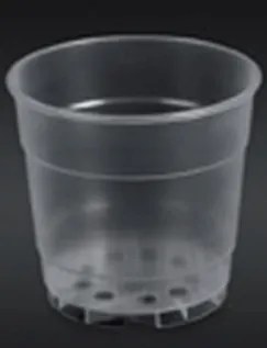 Átlátszó kaspó fi15cm orchidea 10db