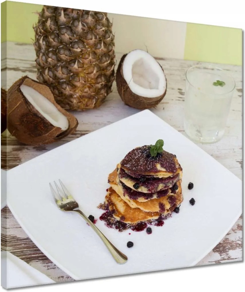 Vászonkép 40x40 Ananász csemege