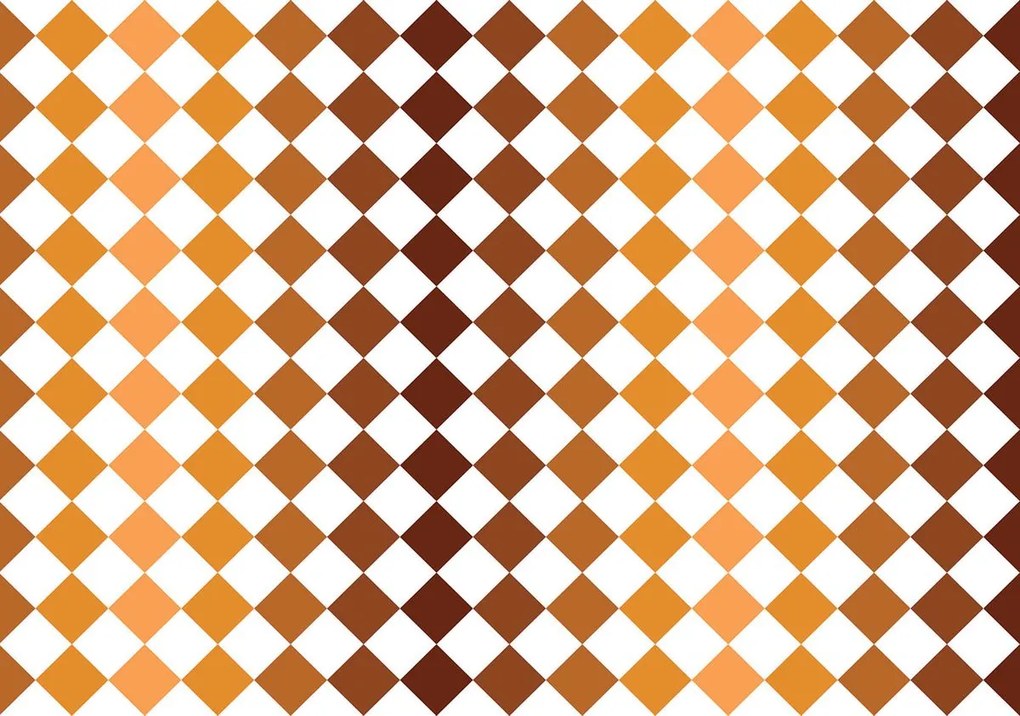 Fotótapéta - Mozaik - barna csempe (152,5x104 cm)