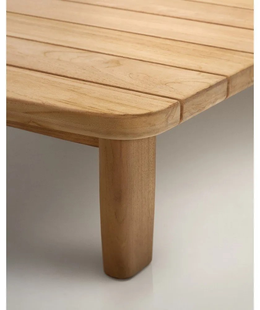 Teakfa kerti dohányzóasztal 70x140 cm Tirant – Kave Home