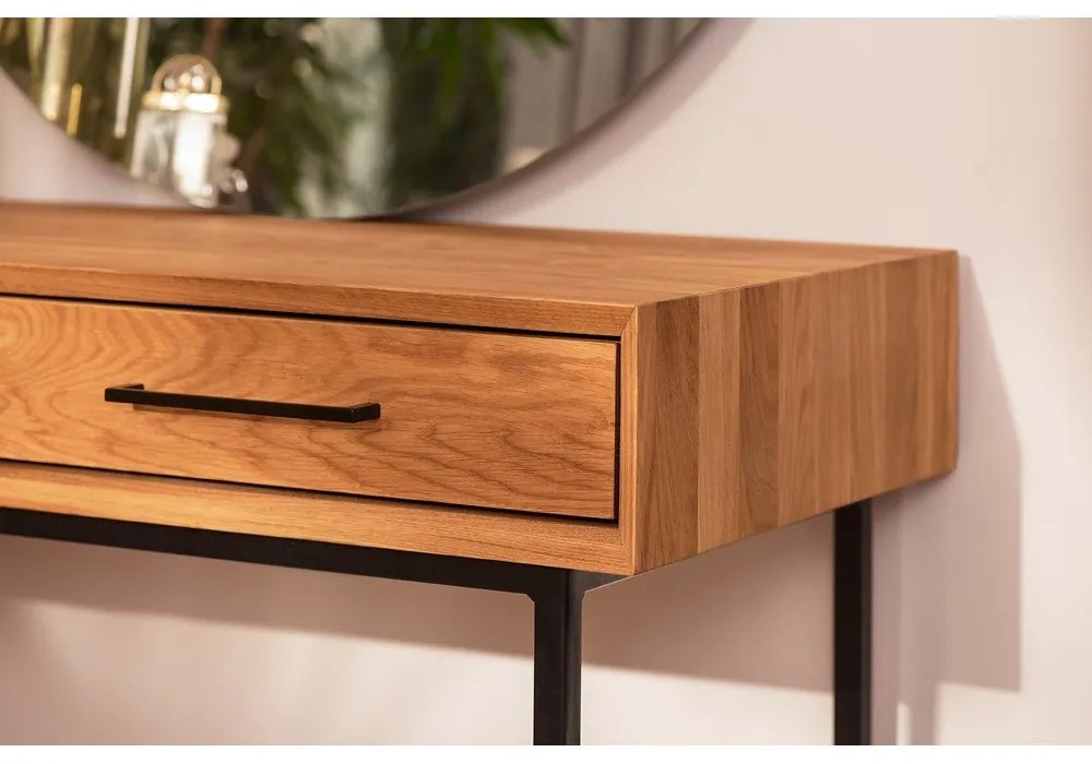 Tölgyfa fésülködőasztal 97x45 cm Abies – The Beds