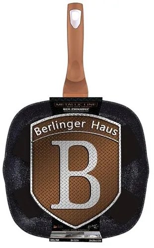 BerlingerHaus Grill serpenyő (28 cm) Metallic Line Rose Gold Edition BH/1521NPR