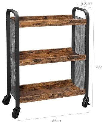 Tálalóasztal MARGE barna/fekete