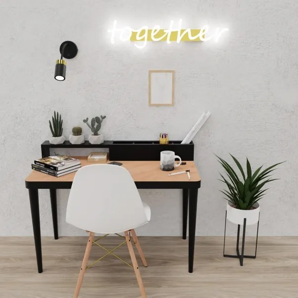 Rugalmas lámpa JOKER 1xGU10/8W/230V fekete/arany