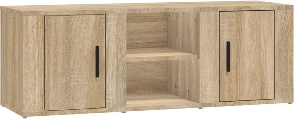 vidaXL sonoma tölgyszínű szerelt fa TV-szekrény 100x31,5x35 cm