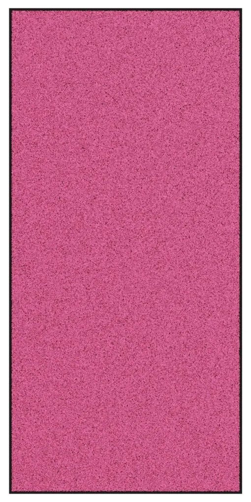 Ajtószőnyeg Rózsaszín és Fekete 120 x 250 cm Poliamid és PVC