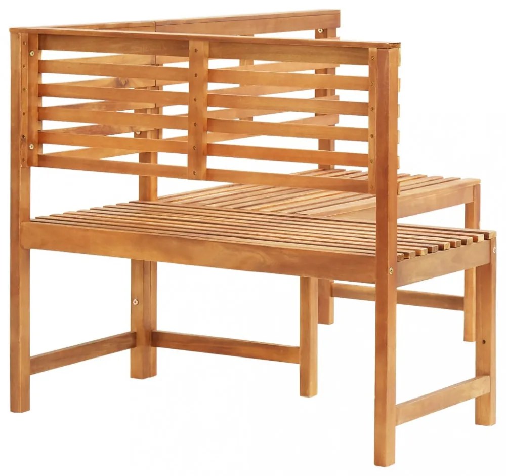 tömör akácfa kerti sarokpad 140 cm