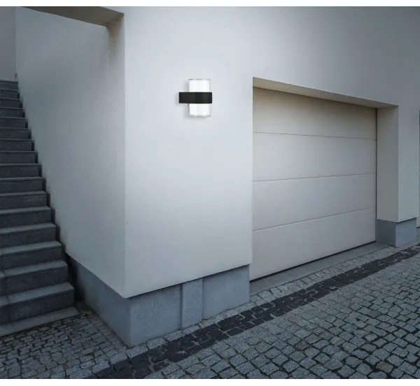 Telefunken 320405TF - LED kültéri fali lámpatest 2xLED/8W/230V IP44 fekete