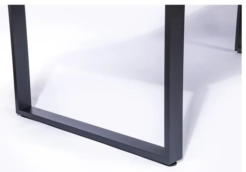 4 db rattan étkezőszék Gabriela és fekete asztal Strong - Bonami Essentials