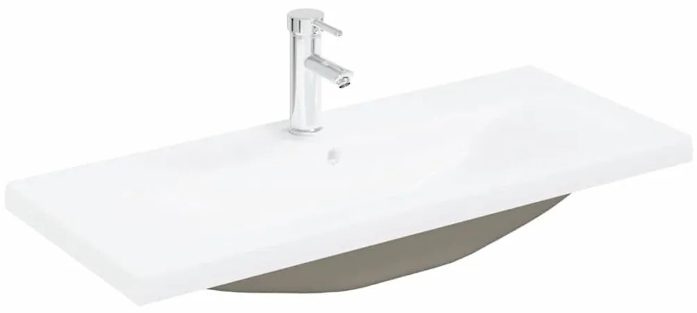 Mosdószekrény tárolóval Musta tammi 90 x 39 x 62 cm Faanyag