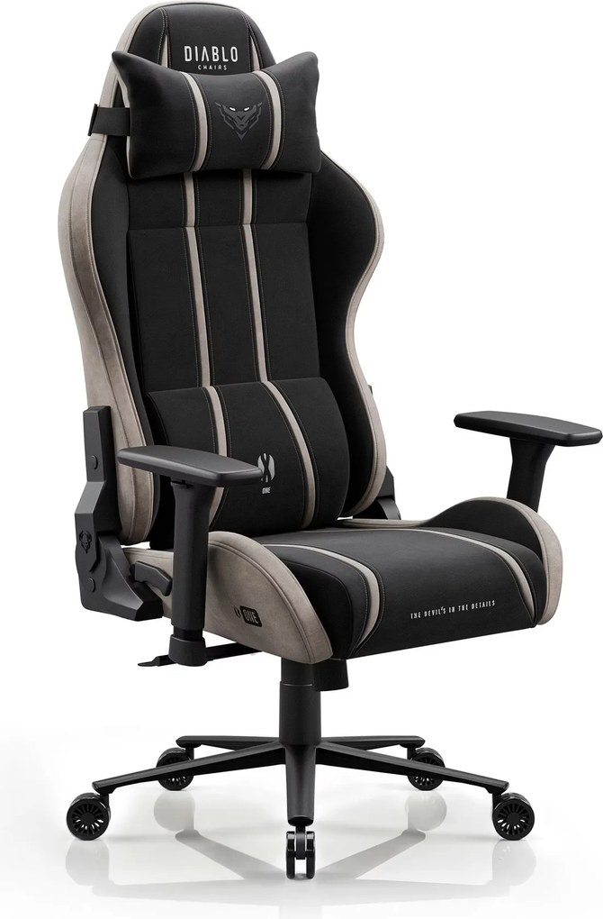 Gamer szék szövet Normal Size, fekete-bézs: Diablo X-One 2.0 Camel Black