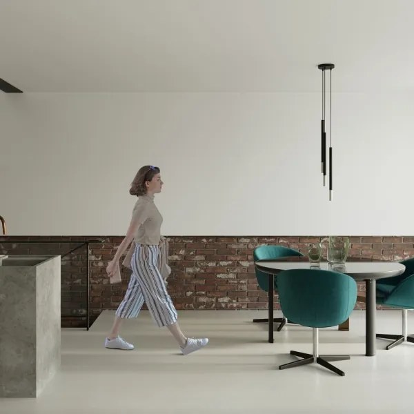 Sollux SL.0887 - Csillár zsinóron MOSAIC 3xG9/12W/230V fekete/króm