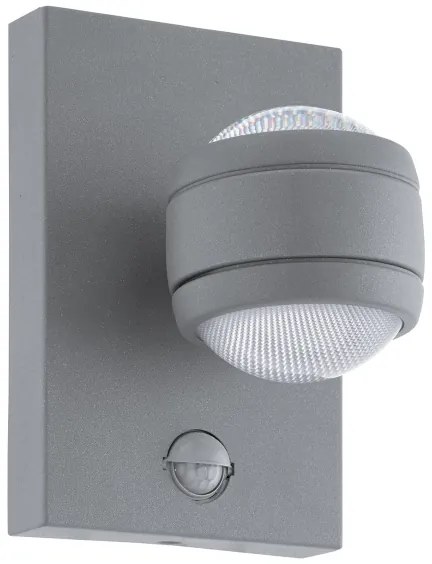 Eglo 96019 - LED Kültéri fali lámpa a mozgásérzékelős SESIMBA 1 2xLED/3,7W