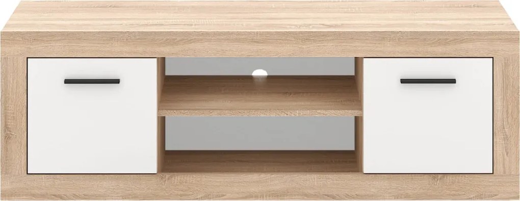 BLAGO TV-állvány 140 cm sonoma tölgy/fehér