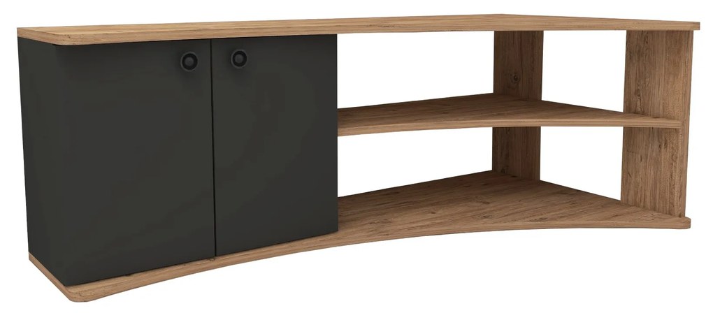 Sarok TV asztal/szekrény Tiara (atlanti fenyő + antracit). 1073542