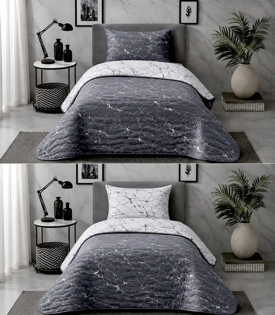 Pamut ágytakaró Mramor TiaHome - 220x240cm + 2 db 50x70cm