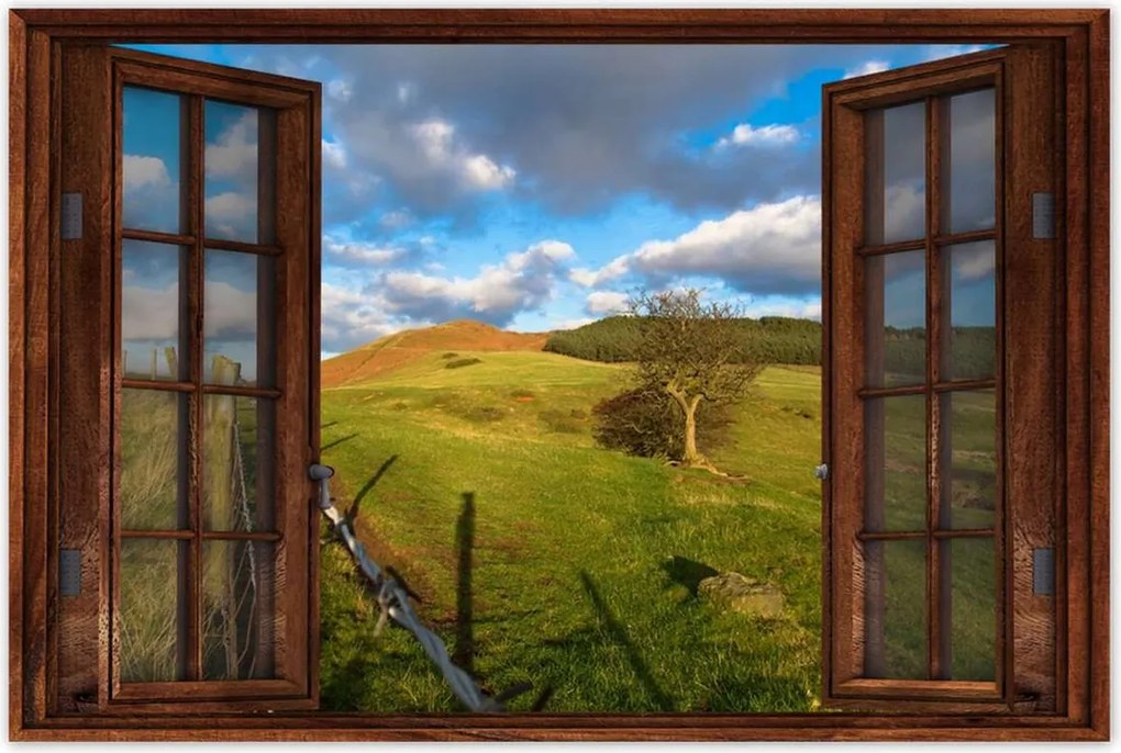 Poszterek 60x40 Tájkép réttel