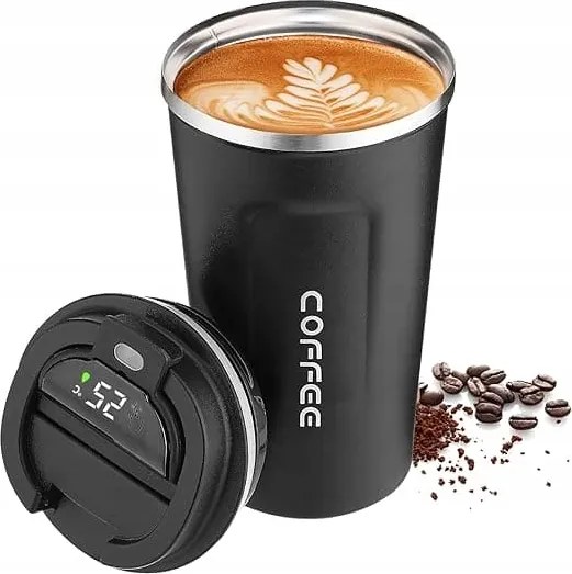Smart Termosz Kávés Bögre Termosz Hőmérséklet Kijelzővel 510ml