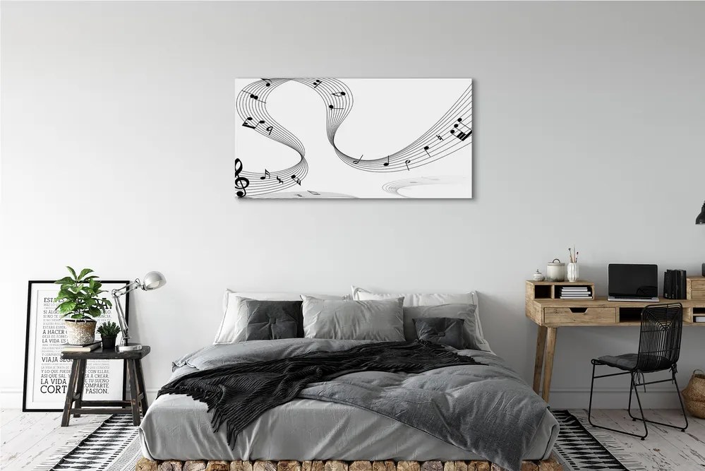 Canvas képek Violinkulcs 100x50 cm
