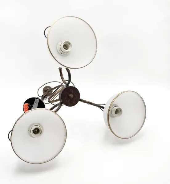 COBRA csillár rúddal 3xE27/60W/230V bronz/patina